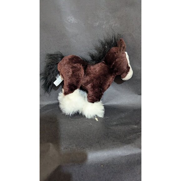 Ganz Webkinz Pink & Brown Plush Horses 8" Stuffed Animal Toys Soft & Cuddly - Picture 3 of 11